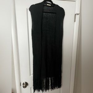 Long fringe vest